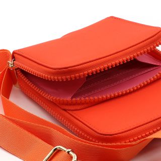 Recycled Nylon Vibrant Orange Phone Bag by Peace of Mind